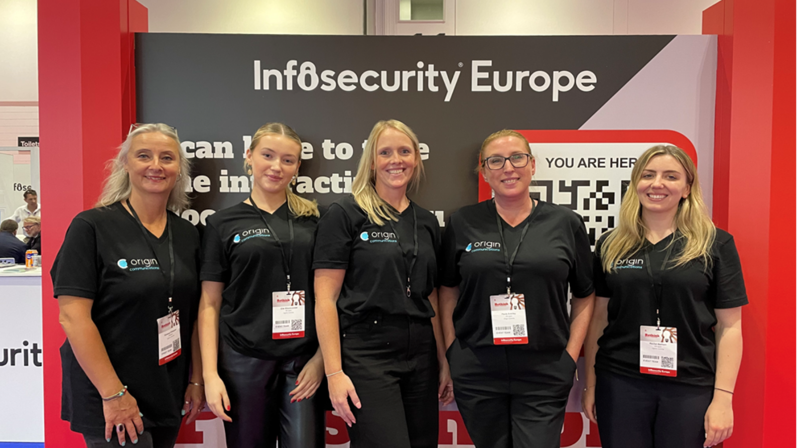 Origin Communications Team at Infosecurity Europe 2023
